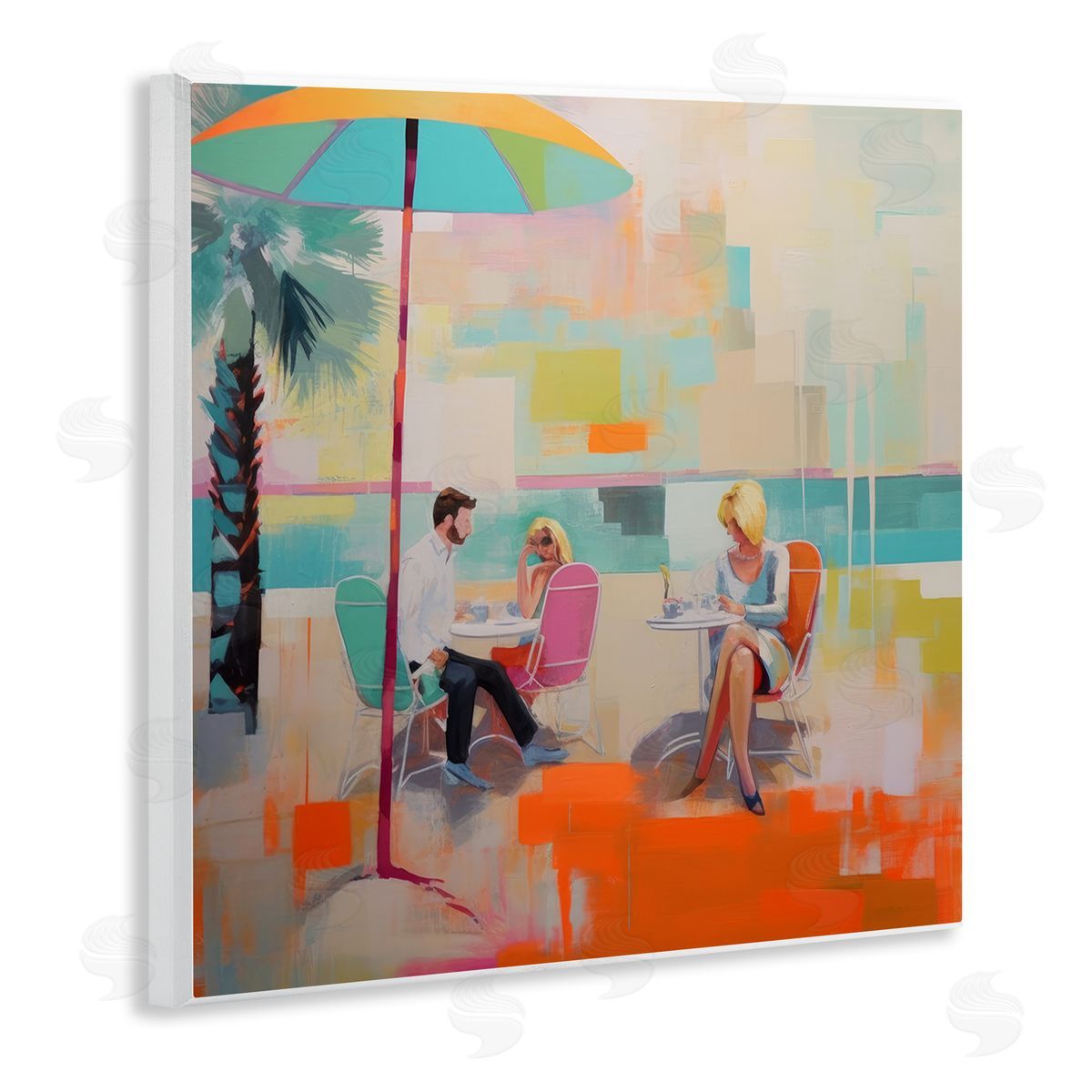 Irena Orlov Abstract Tropical Summer Wall Plaque Artside_