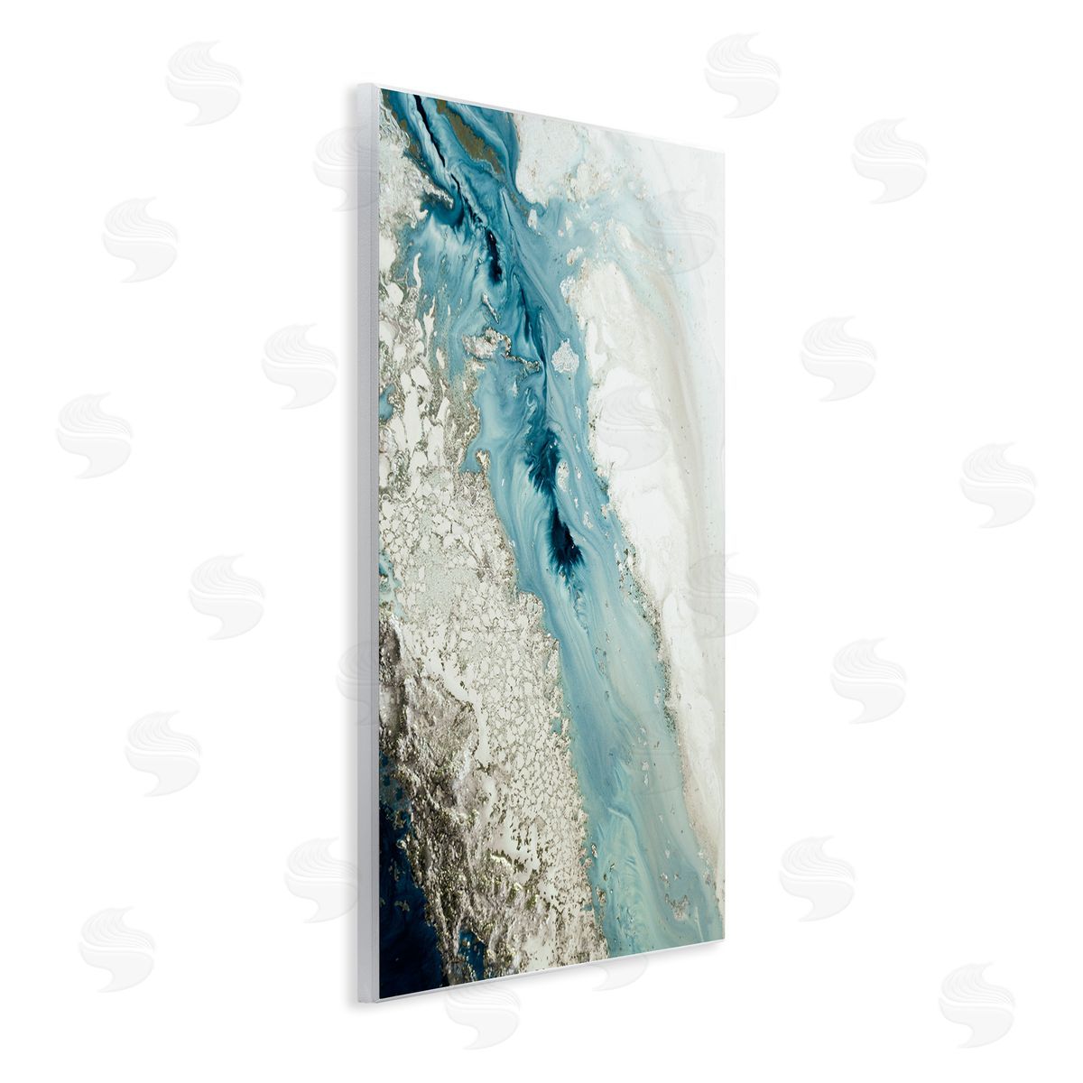 Petra Meikle de Vlas Glam Blue Geode Wall Plaque Artside_