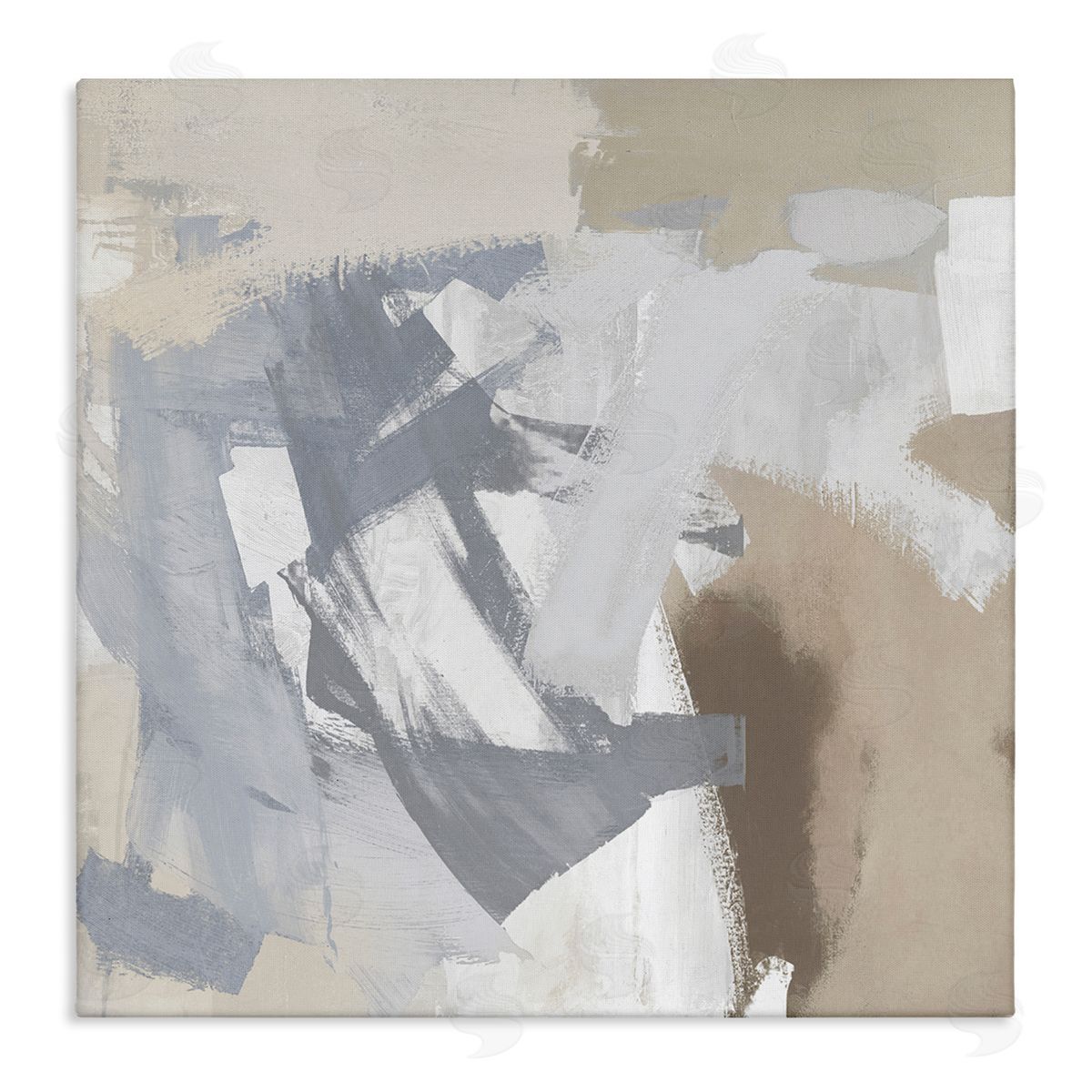 Rachel Springer Chaotic Gray & Beige Canvas Wall Art