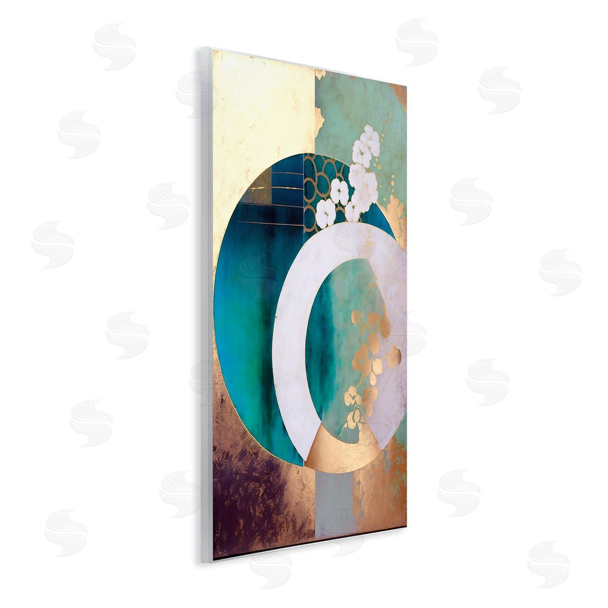 Ray Powers Asian Moon Abstraction Wall Plaque Artside_