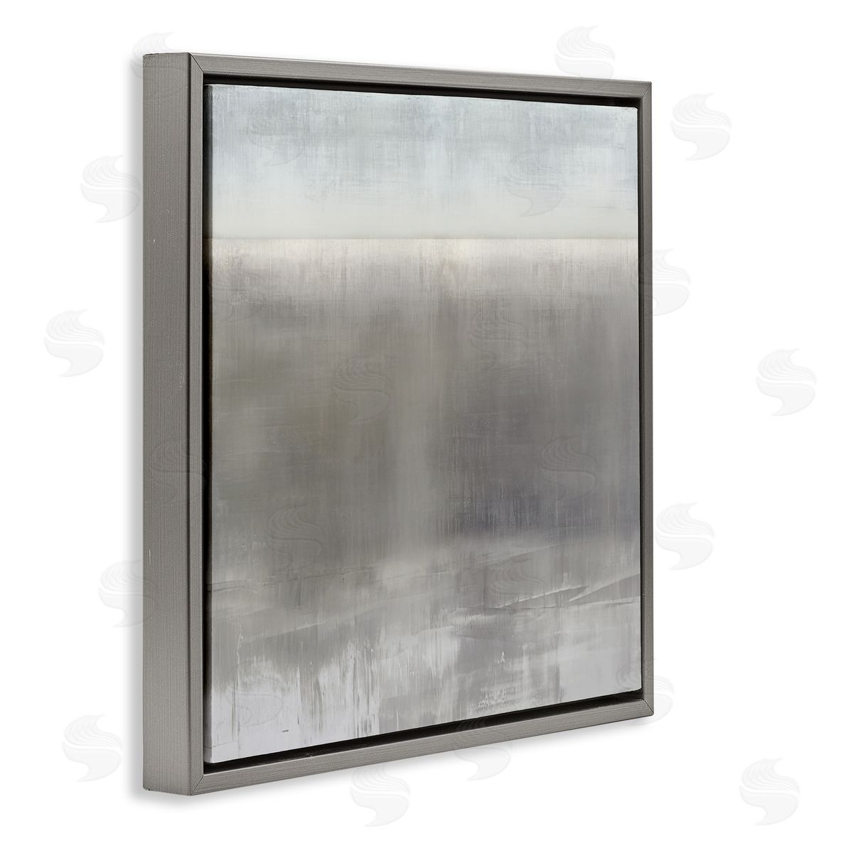 Taylor Hamilton Contemporary Gray Fog Gray Floater Frame Canvas Artside_