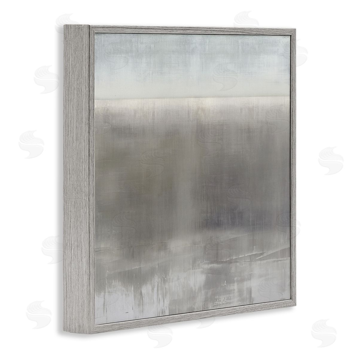 Taylor Hamilton Contemporary Gray Fog Gray Framed Giclee Wall Artside_