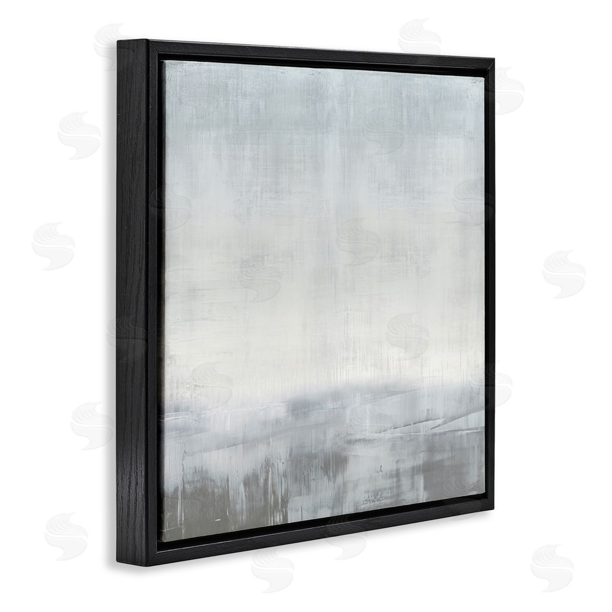 Taylor Hamilton Gray Contemporary Scenery Black Floater Frame Canvas Artside_