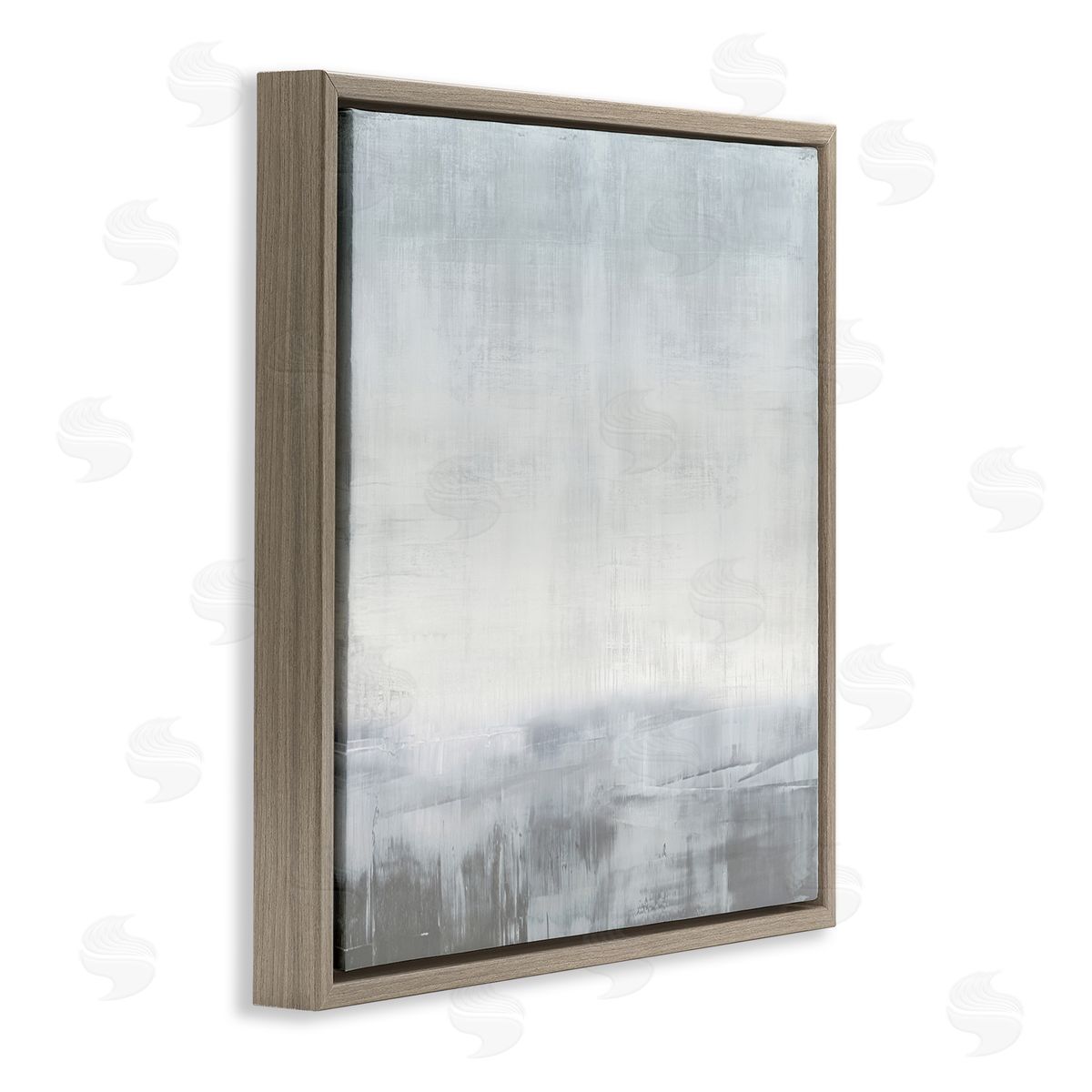 Taylor Hamilton Gray Contemporary Scenery Brown Floater Frame Canvas Artside_