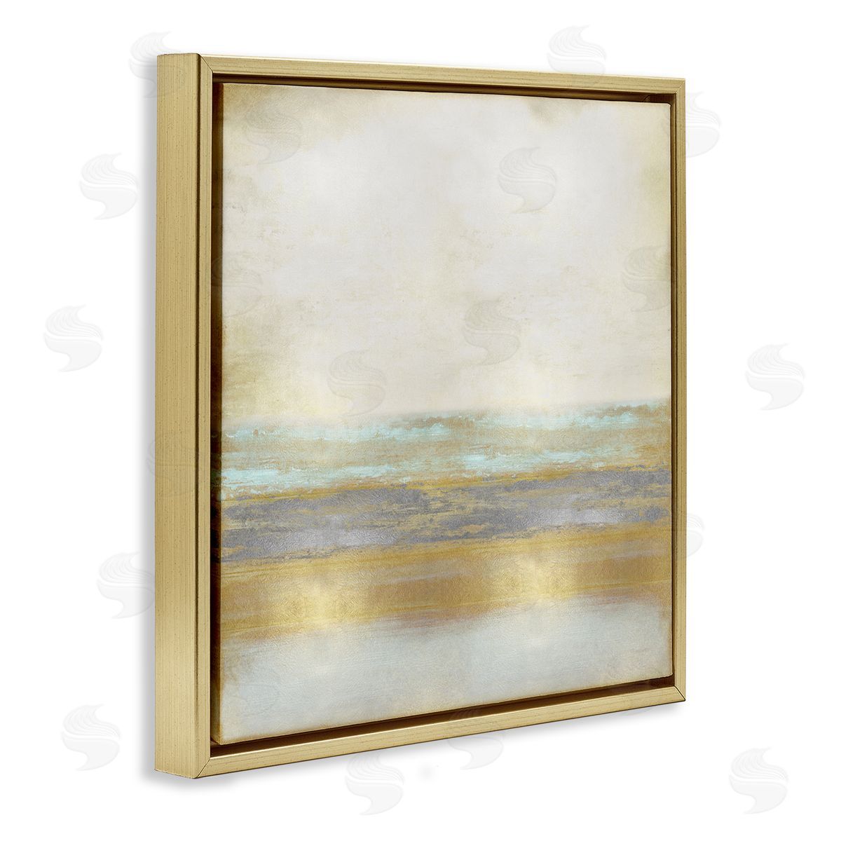 Taylor Hamilton Modern Glam Landscape Gold Floater Frame Canvas Artside_
