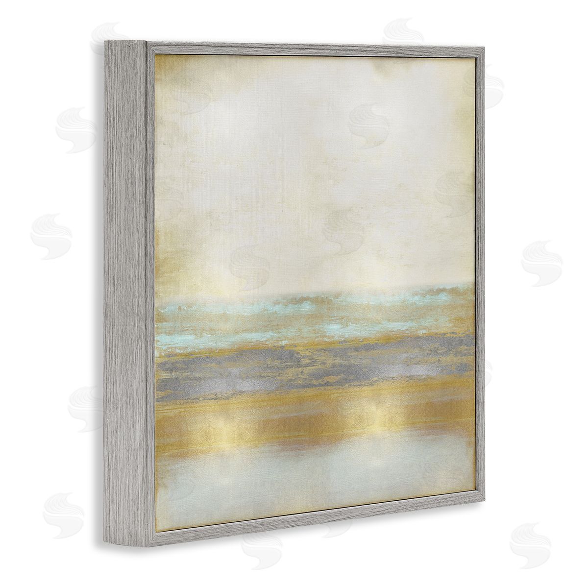 Taylor Hamilton Modern Glam Landscape Gray Framed Giclee Wall Artside_