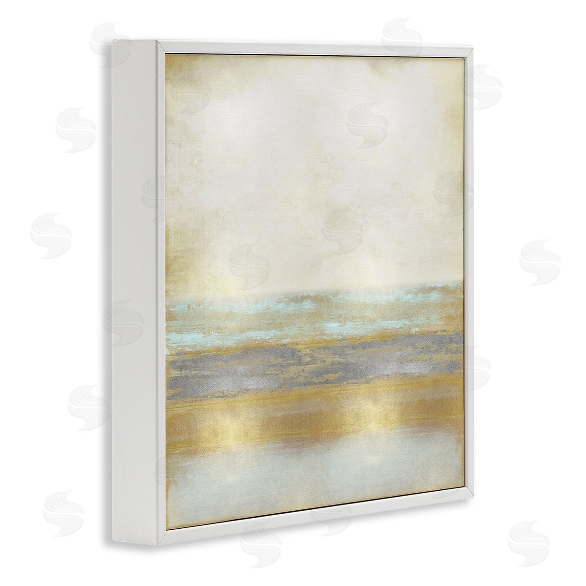 Taylor Hamilton Modern Glam Landscape White Framed Giclee Wall Artside_