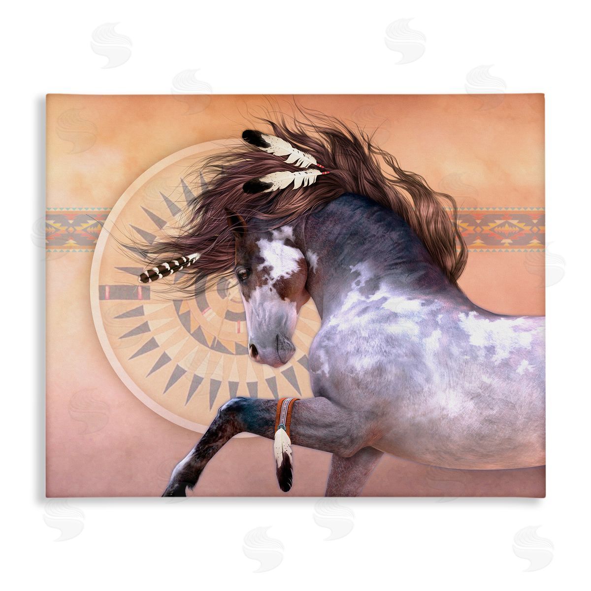 Laurie Prindle Native Spirit Stallion Canvas Wall Art