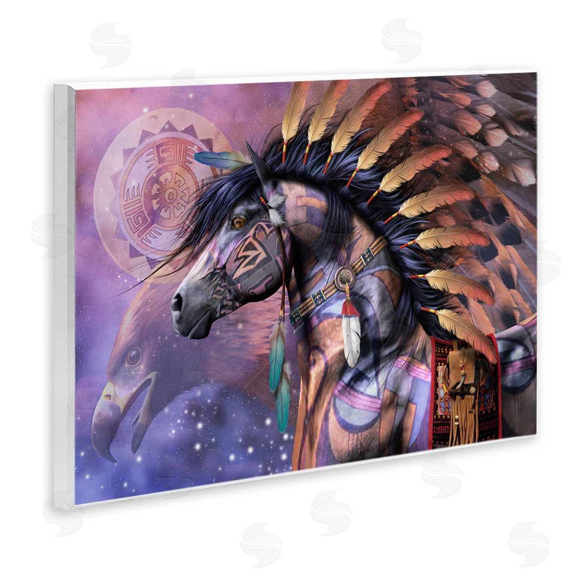Laurie Prindle Shaman Native Horse Wall Plaque Artside_