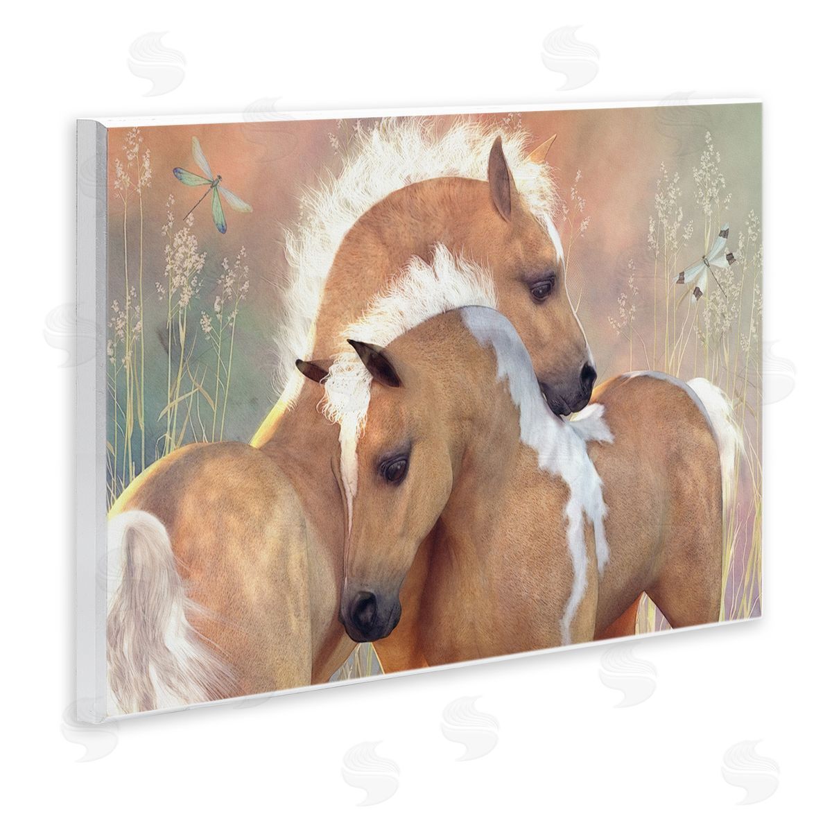 Laurie Prindle Summer Dreams Horses Wall Plaque Artside_