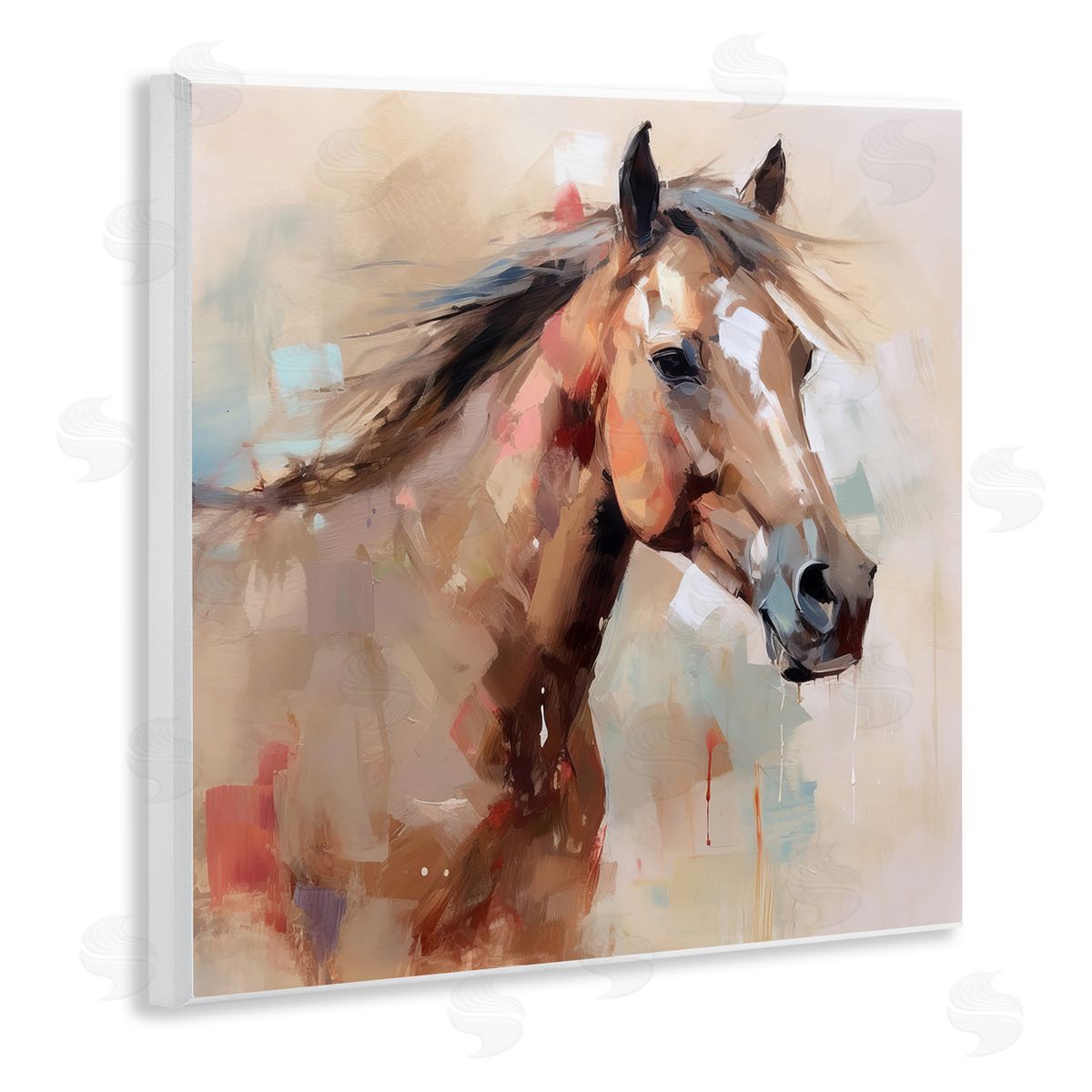 Irena Orlov Modern Horse Painting Wall Plaque Artside_