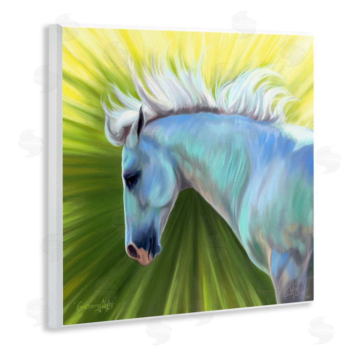 Spirit Horse Gathering Light Horse Wall Plaque Artside_