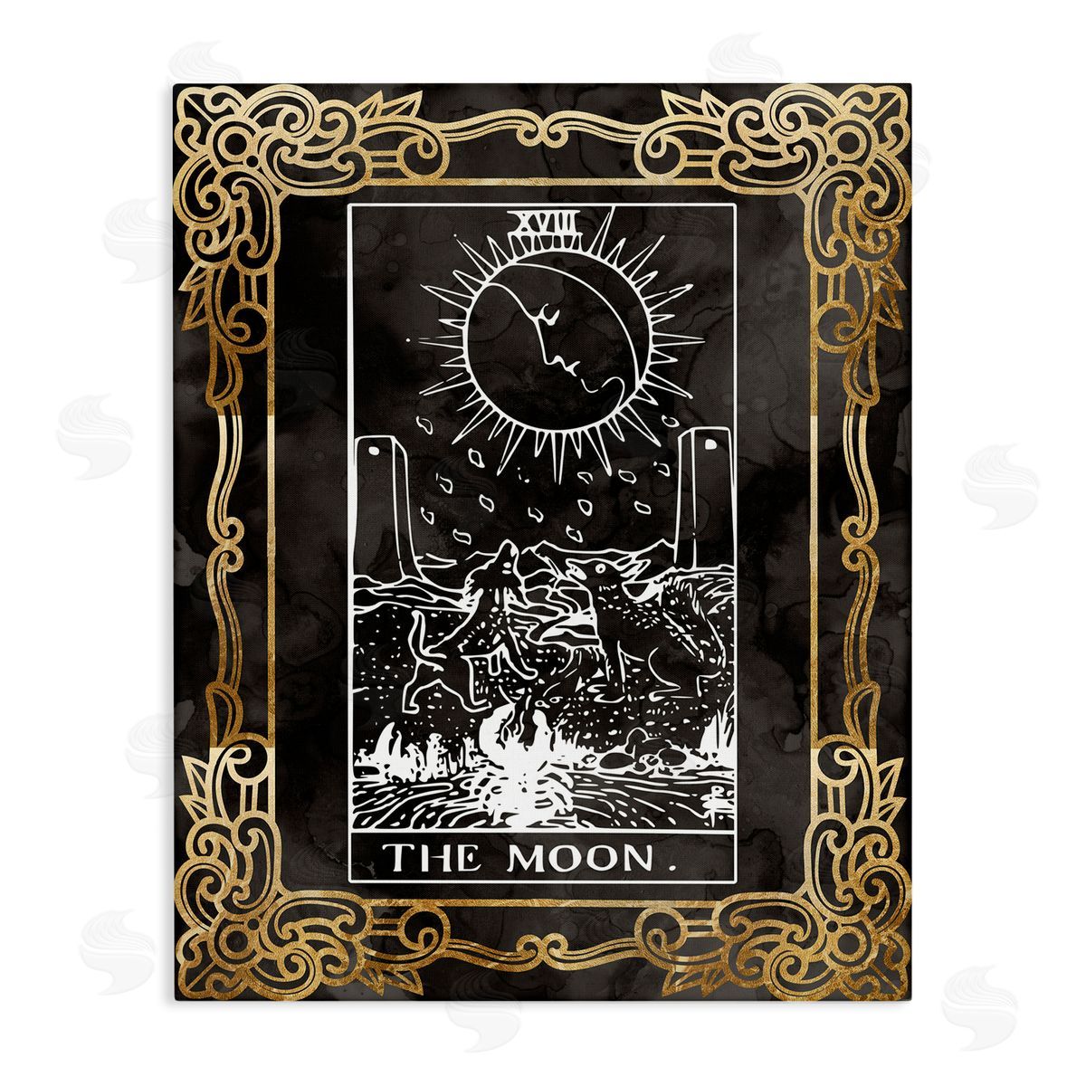 Stupell Studio Patterned Moon Tarot Canvas Wall Art