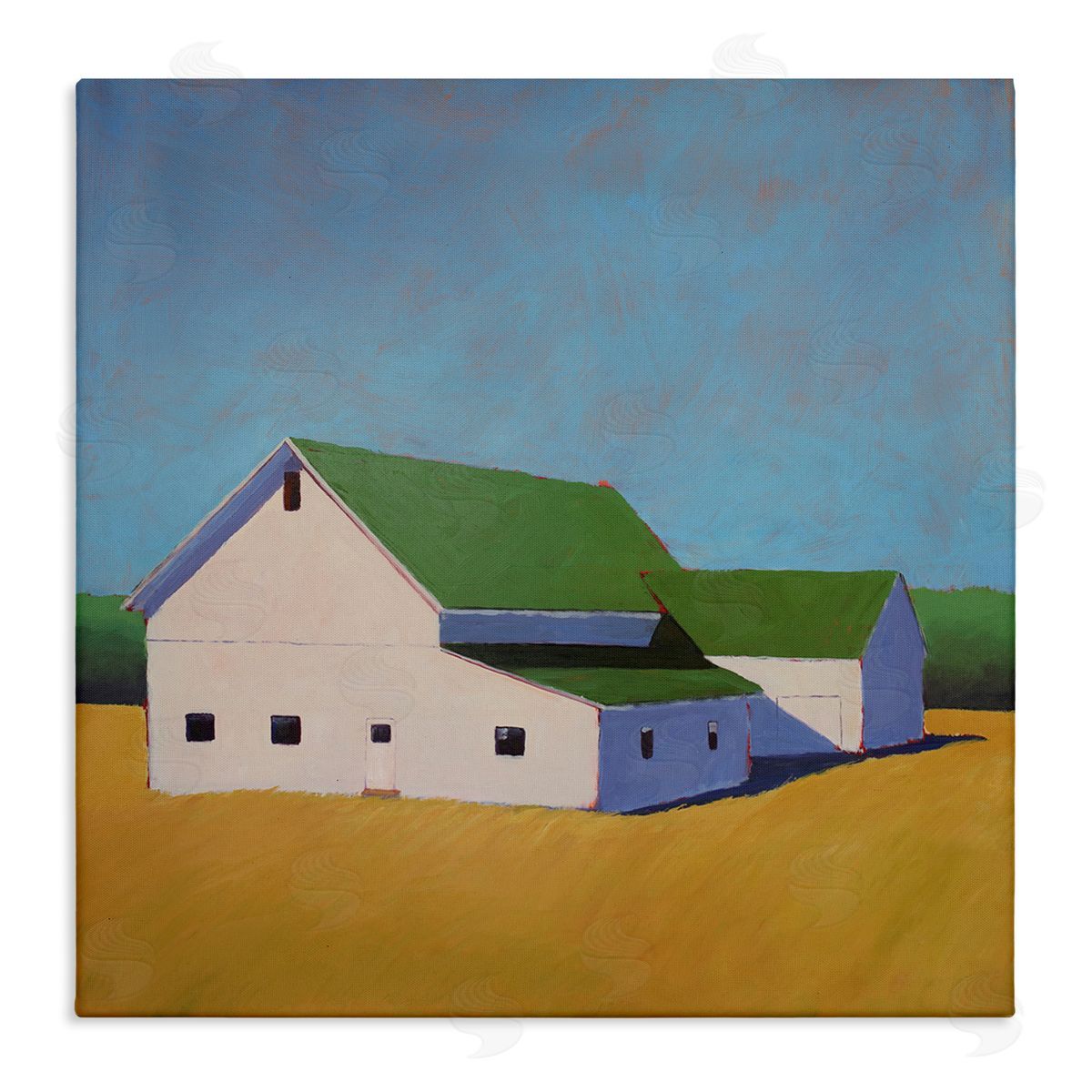 Carol Young Country Barn Landscape Canvas Wall Art