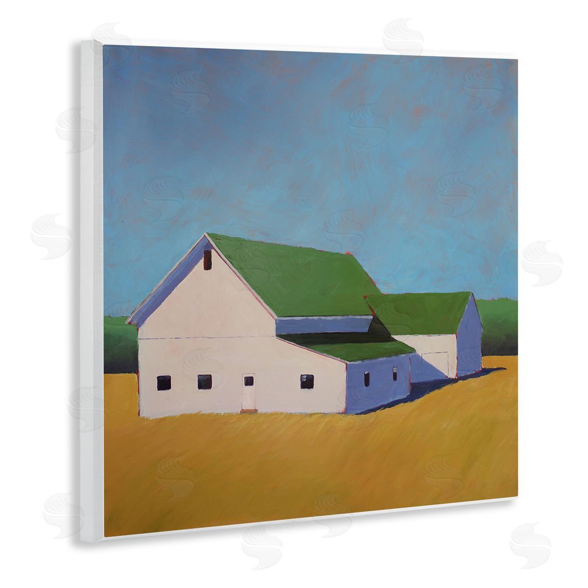 Carol Young Country Barn Landscape Wall Plaque Artside_