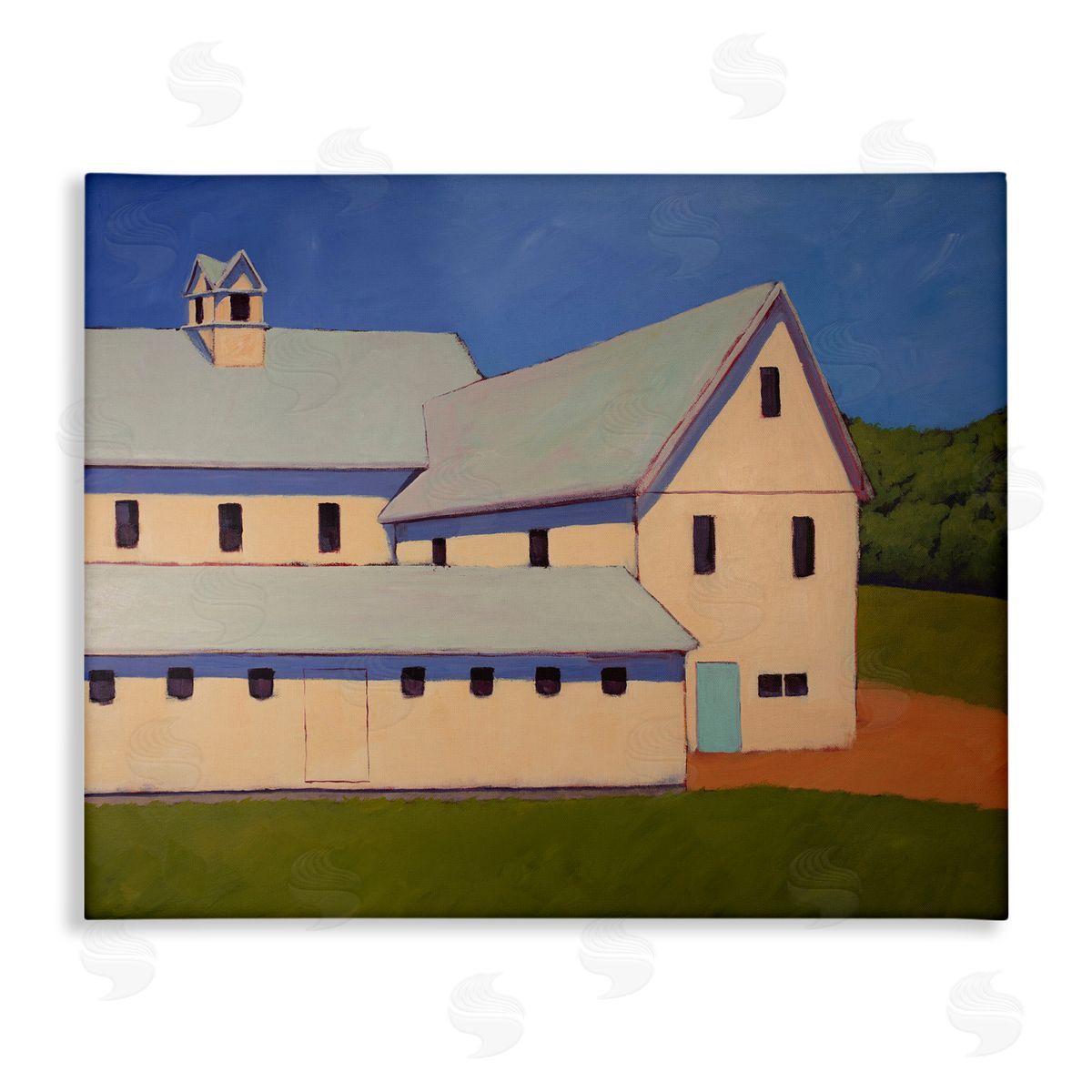 Carol Young Country Building Painting Canvas Wall Art