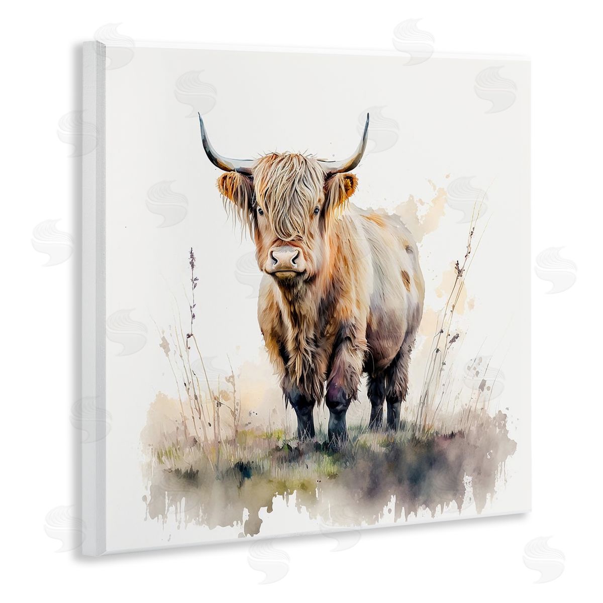 LSR Design Studio Cattle & Modern Sprouts Wall Plaque Artside_