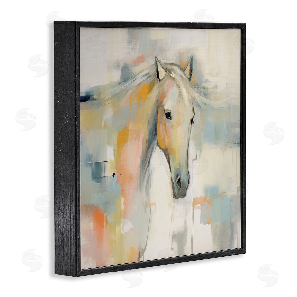 Irena Orlov Pastel Horse Painting Black Framed Giclee Wall Artside_
