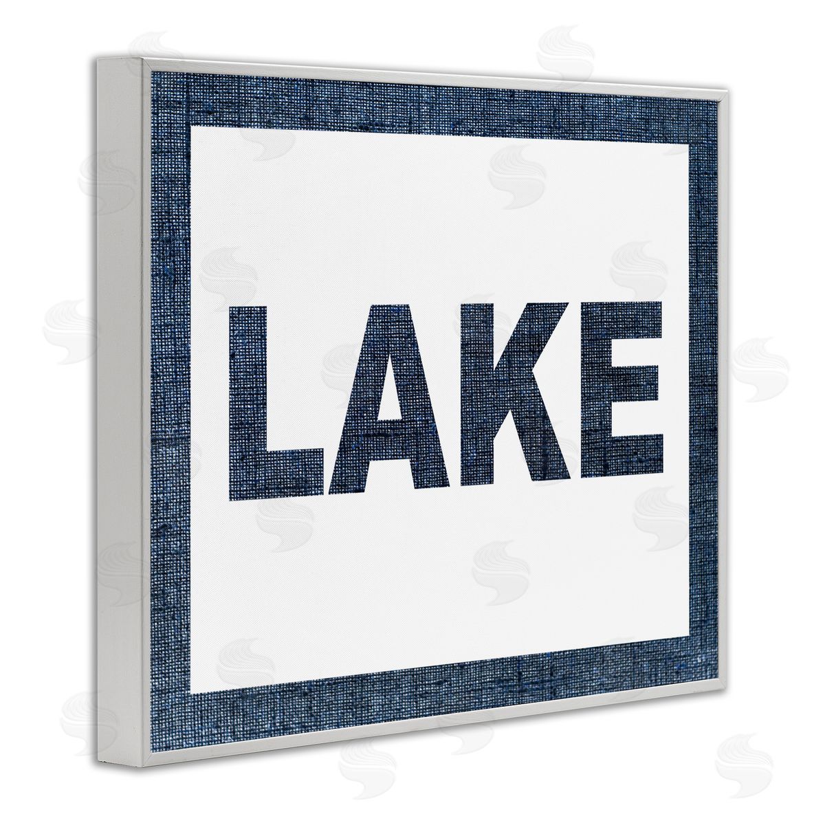 Stupell Studio Minimal Lake Phrase White Framed Giclee Wall Artside_