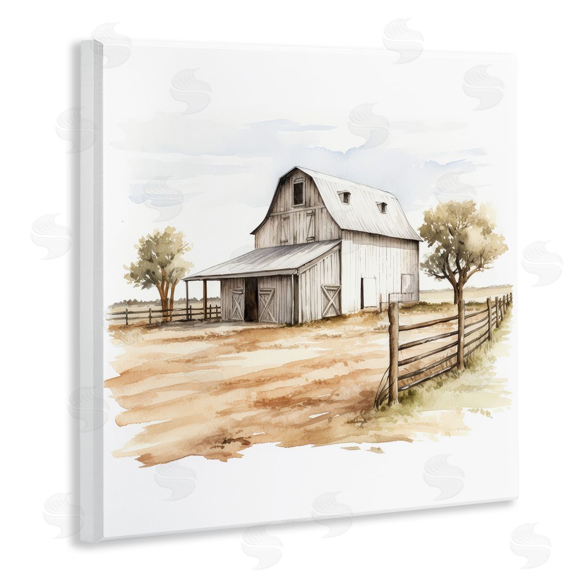 Ray Powers Rural Barn Painting Wall Plaque Artside_