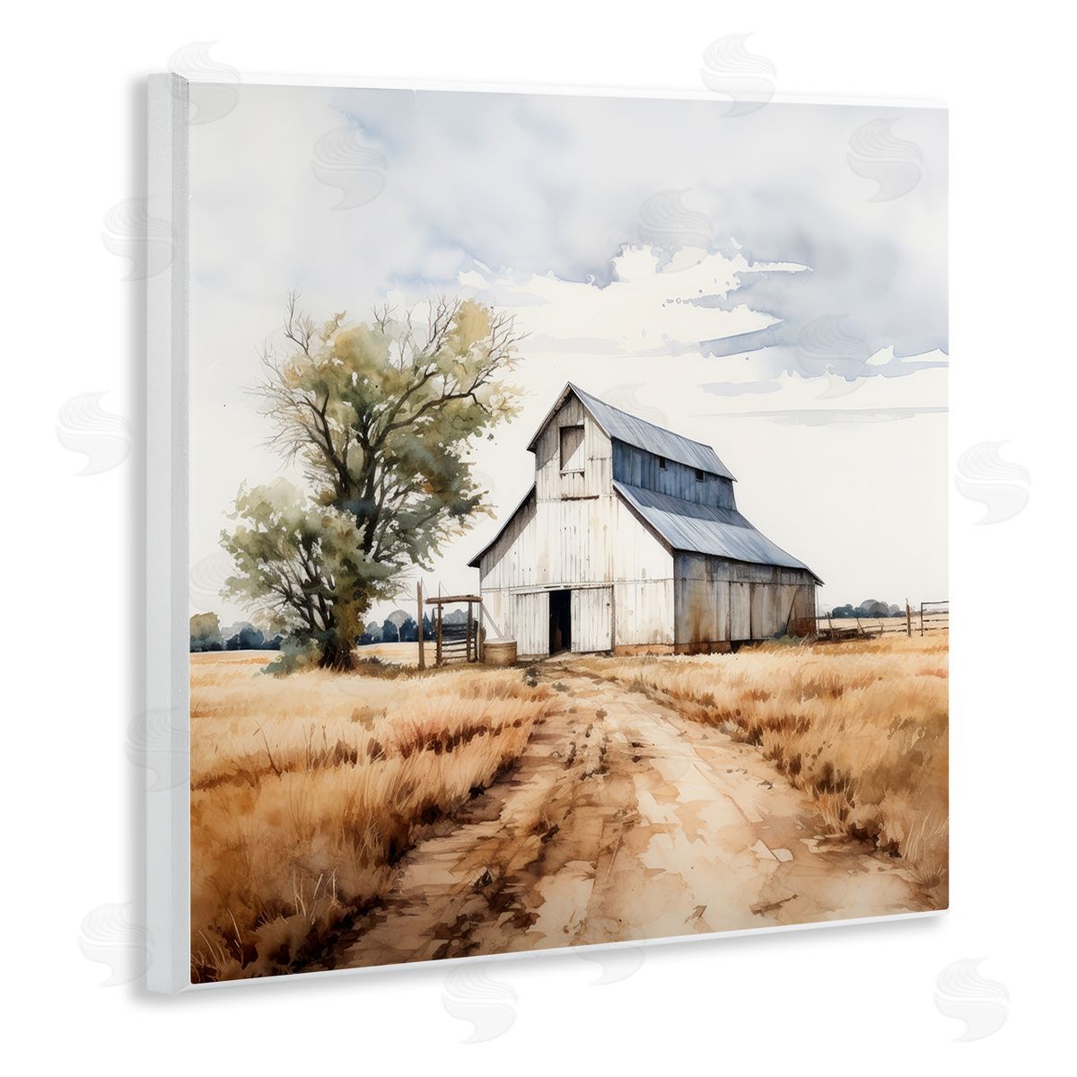 Ray Powers Farmhouse Barn Landscape Wall Plaque Artside_