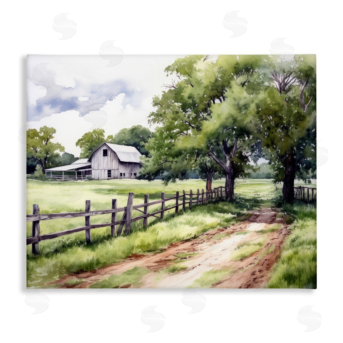 Ray Powers Countryside Cottage Painting Canvas Wall Art