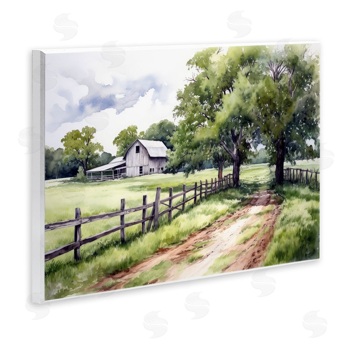 Ray Powers Countryside Cottage Painting Wall Plaque Artside_