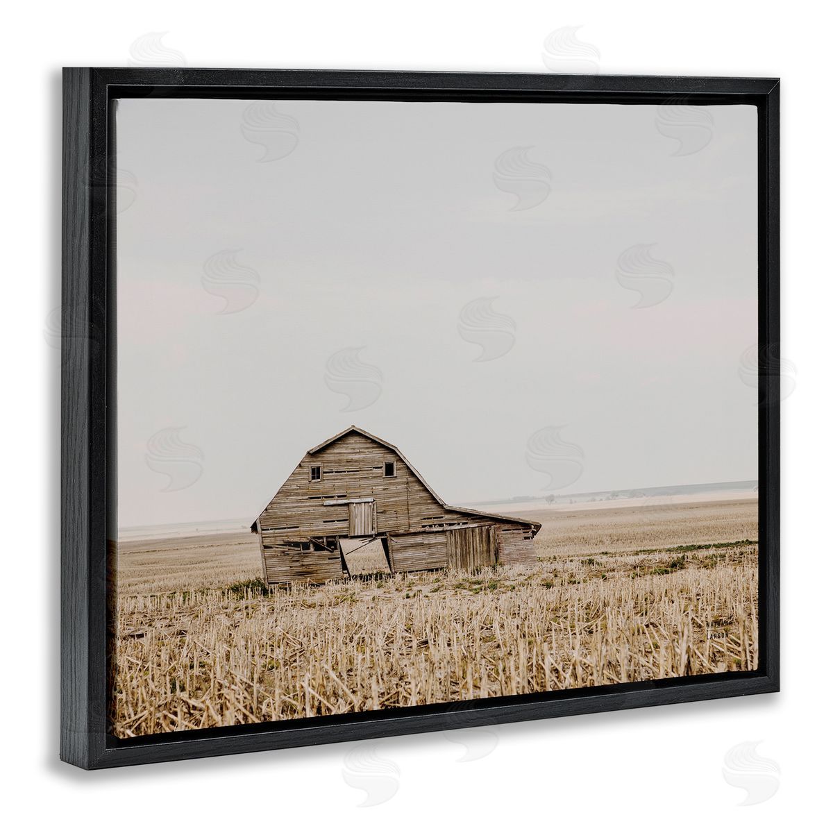 Nathan Larson Ranch Barn Photography Black Floater Frame Canvas Artside_