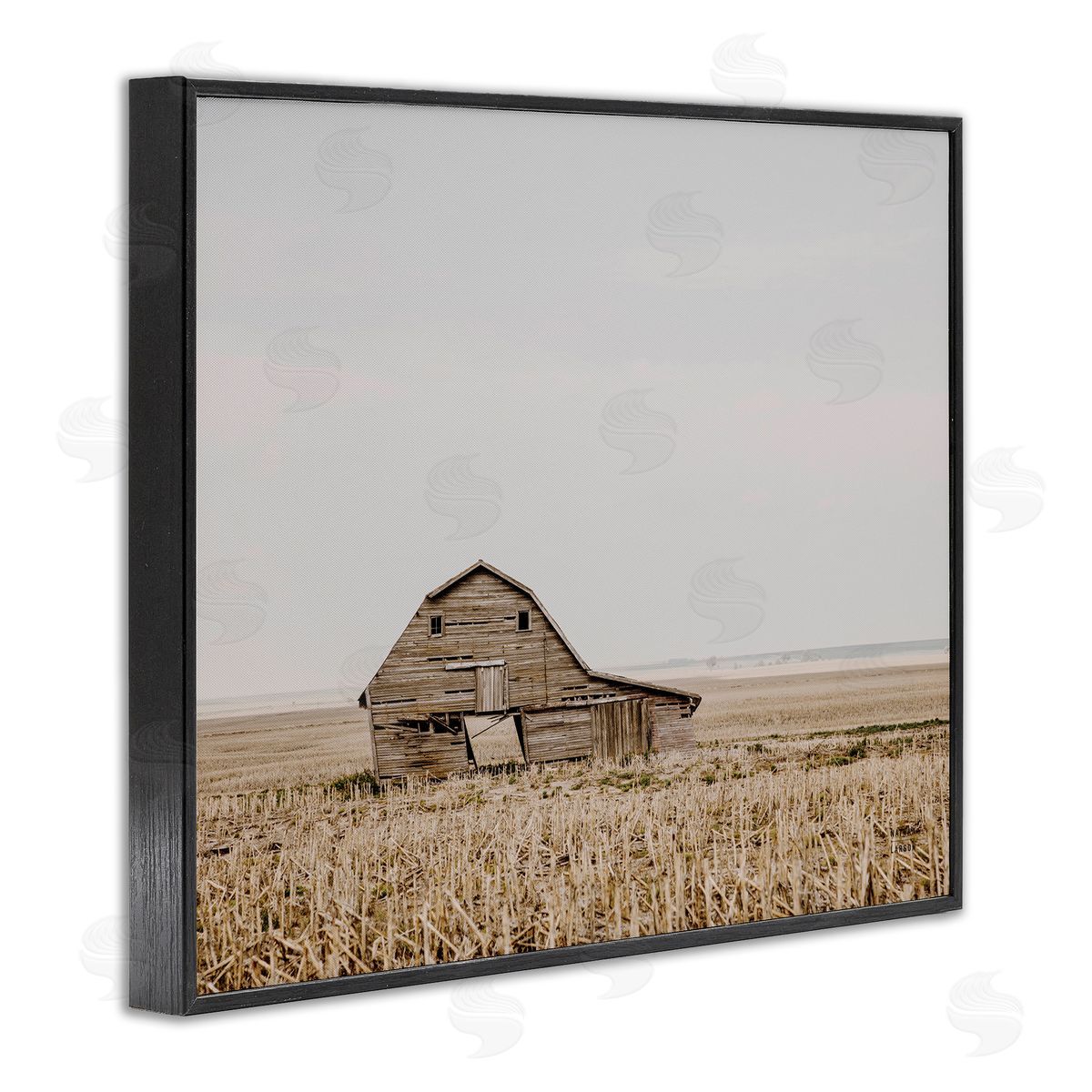 Nathan Larson Ranch Barn Photography Black Framed Giclee Wall Artside_