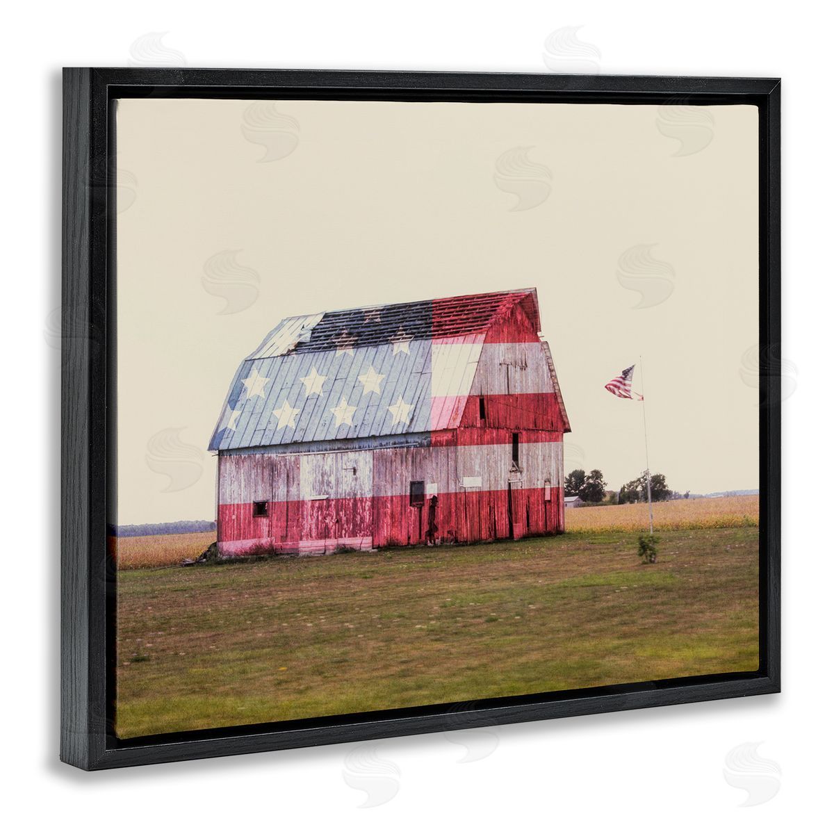Daniel Sproul Americana Farmhouse Barn Black Floater Frame Canvas Artside_
