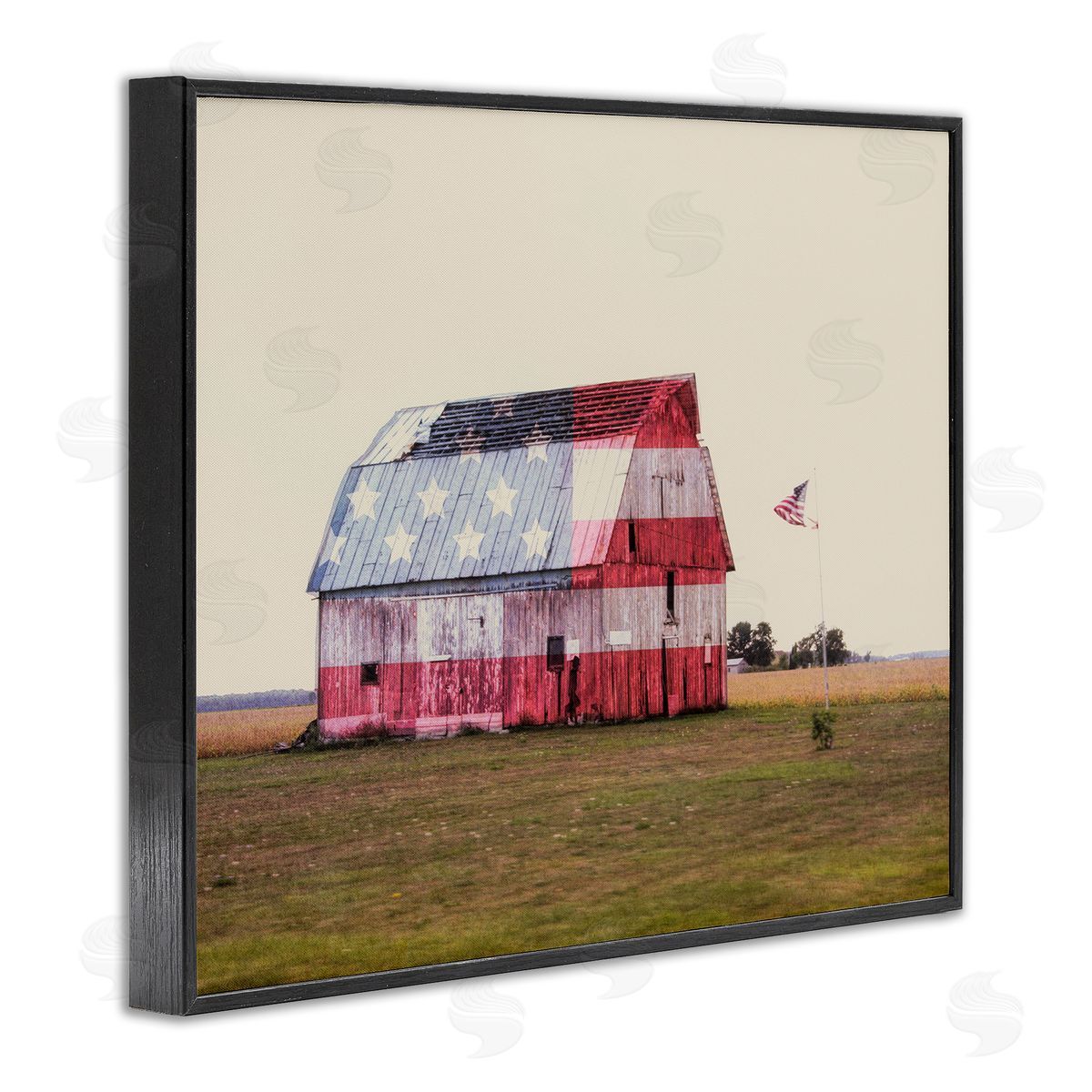 Daniel Sproul Americana Farmhouse Barn Black Framed Giclee Wall Artside_