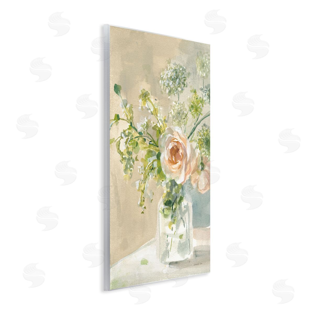 Danhui Nai Rose Bouquet Painting Wall Plaque Artside_