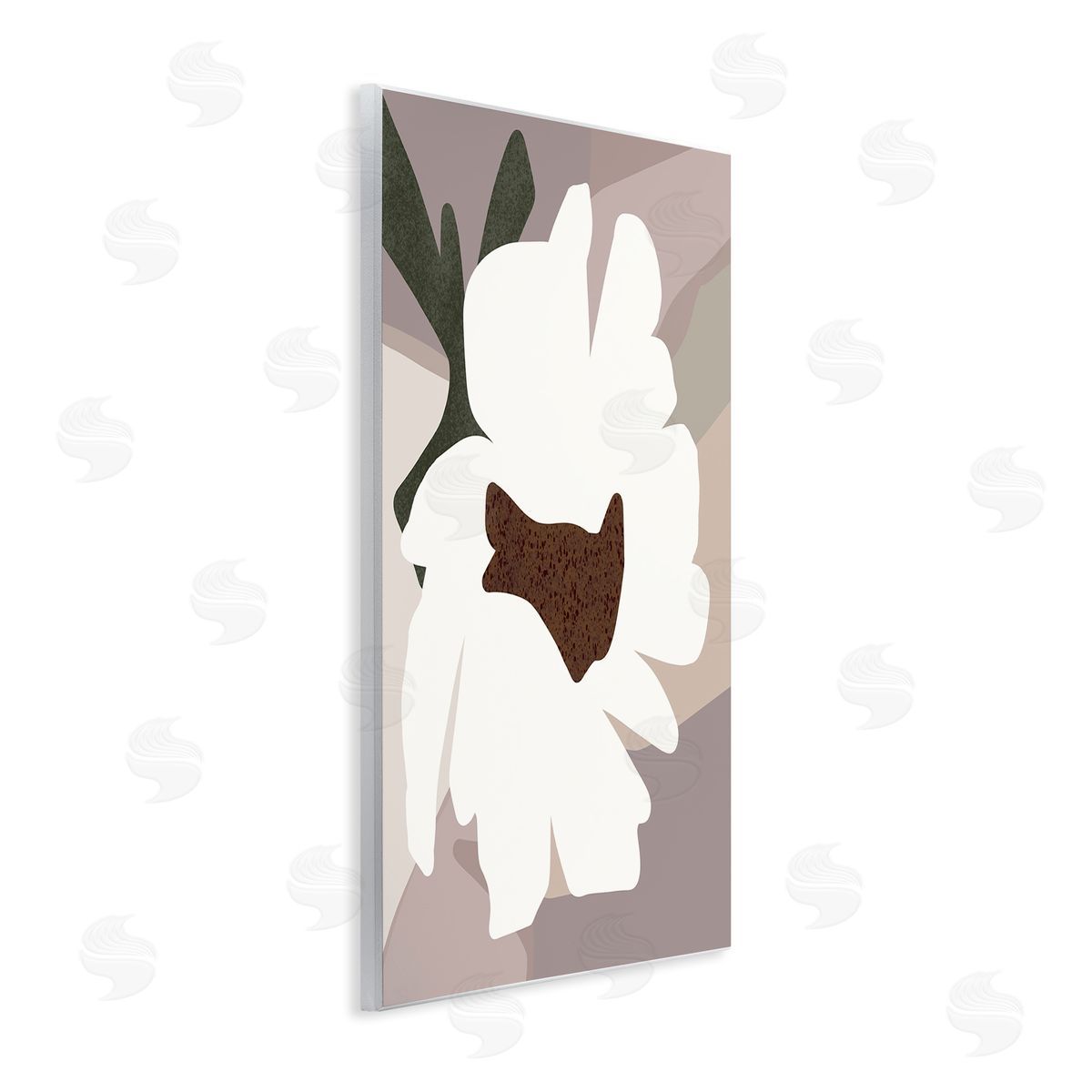 Regina Moore White Contemporary Flower Wall Plaque Artside_