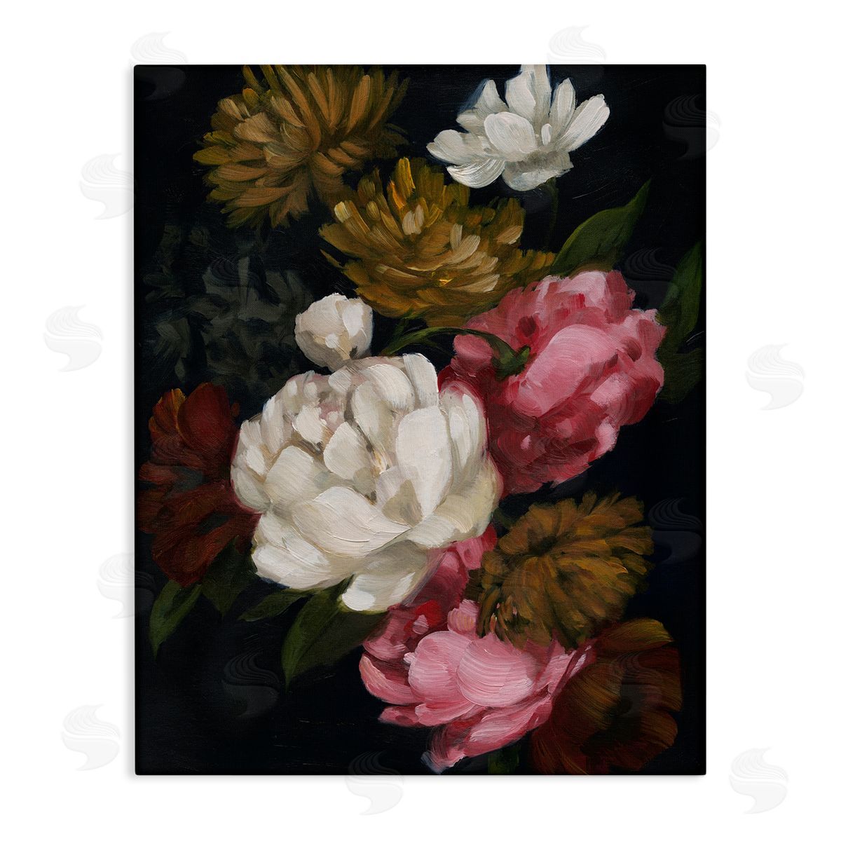 Grace Popp Peony Flower Arrangement Canvas Wall Art