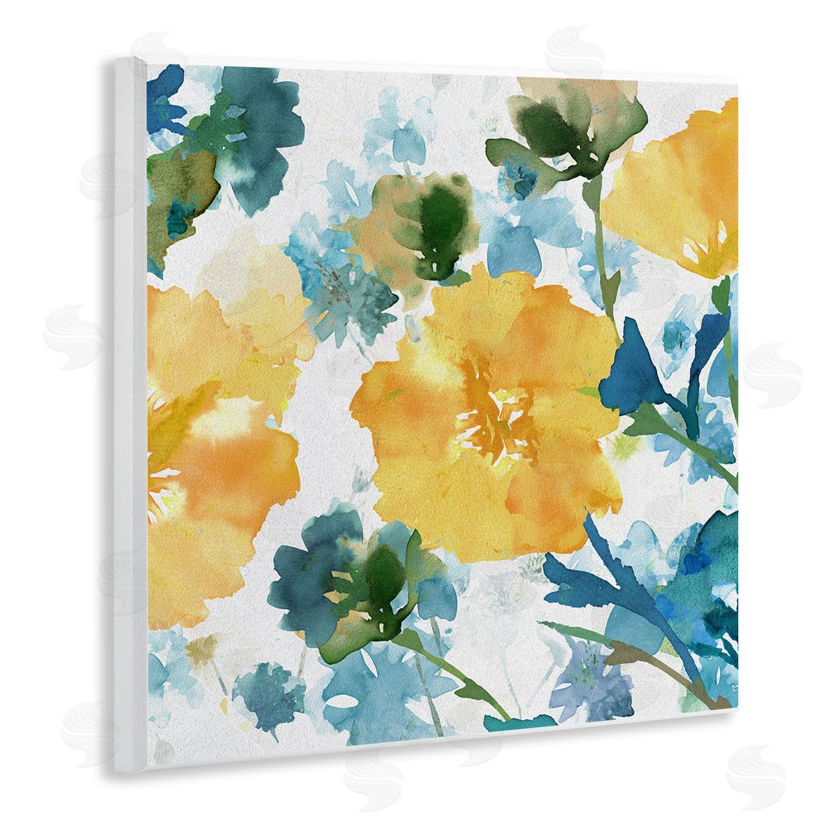 Flora Kouta Yellow Hibiscus Arrangement Wall Plaque Artside_