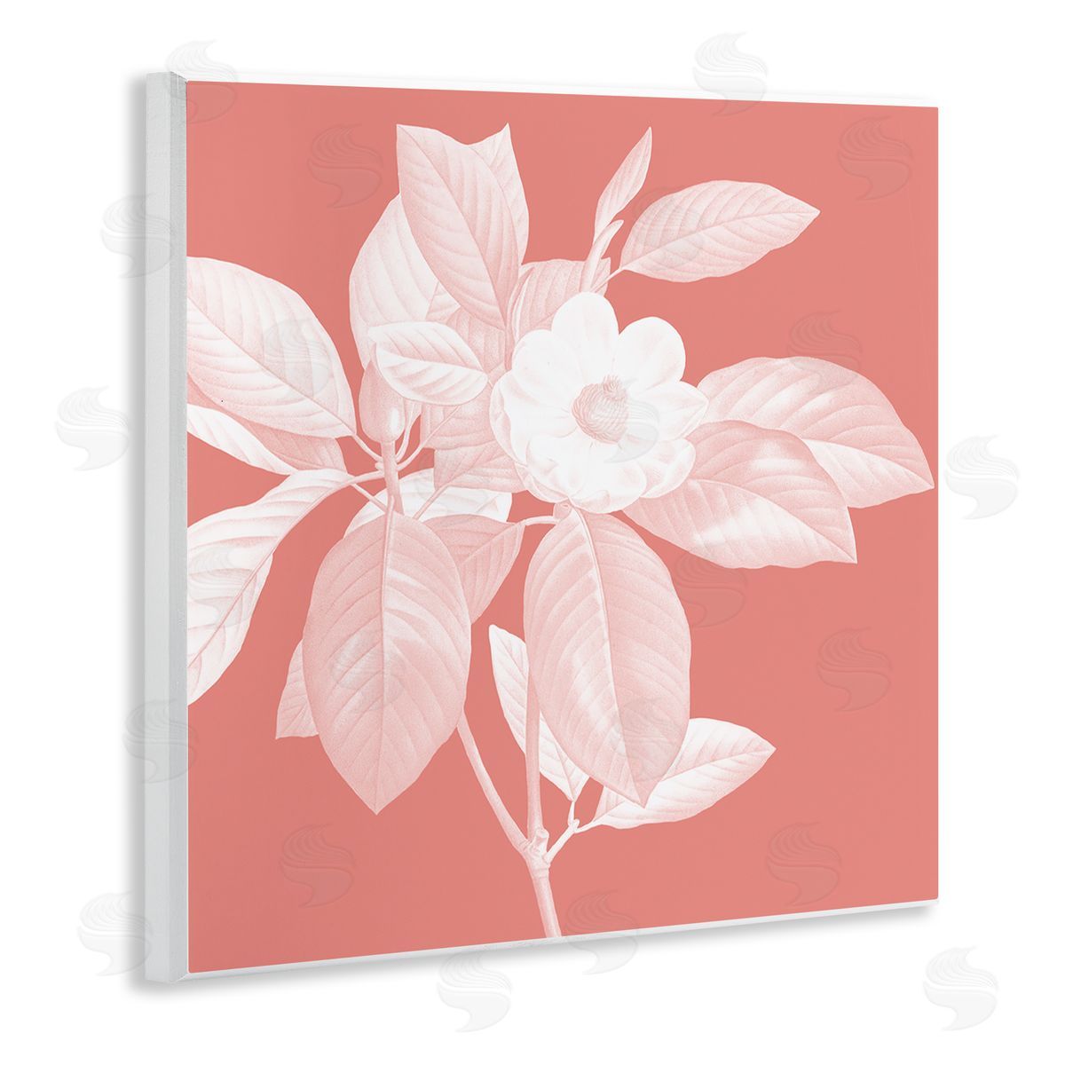 Andrea Haase Pink & White Floral Wall Plaque Artside_