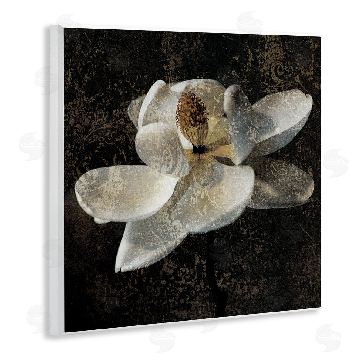 John Seba Rustic Magnolia Flower Wall Plaque Artside_