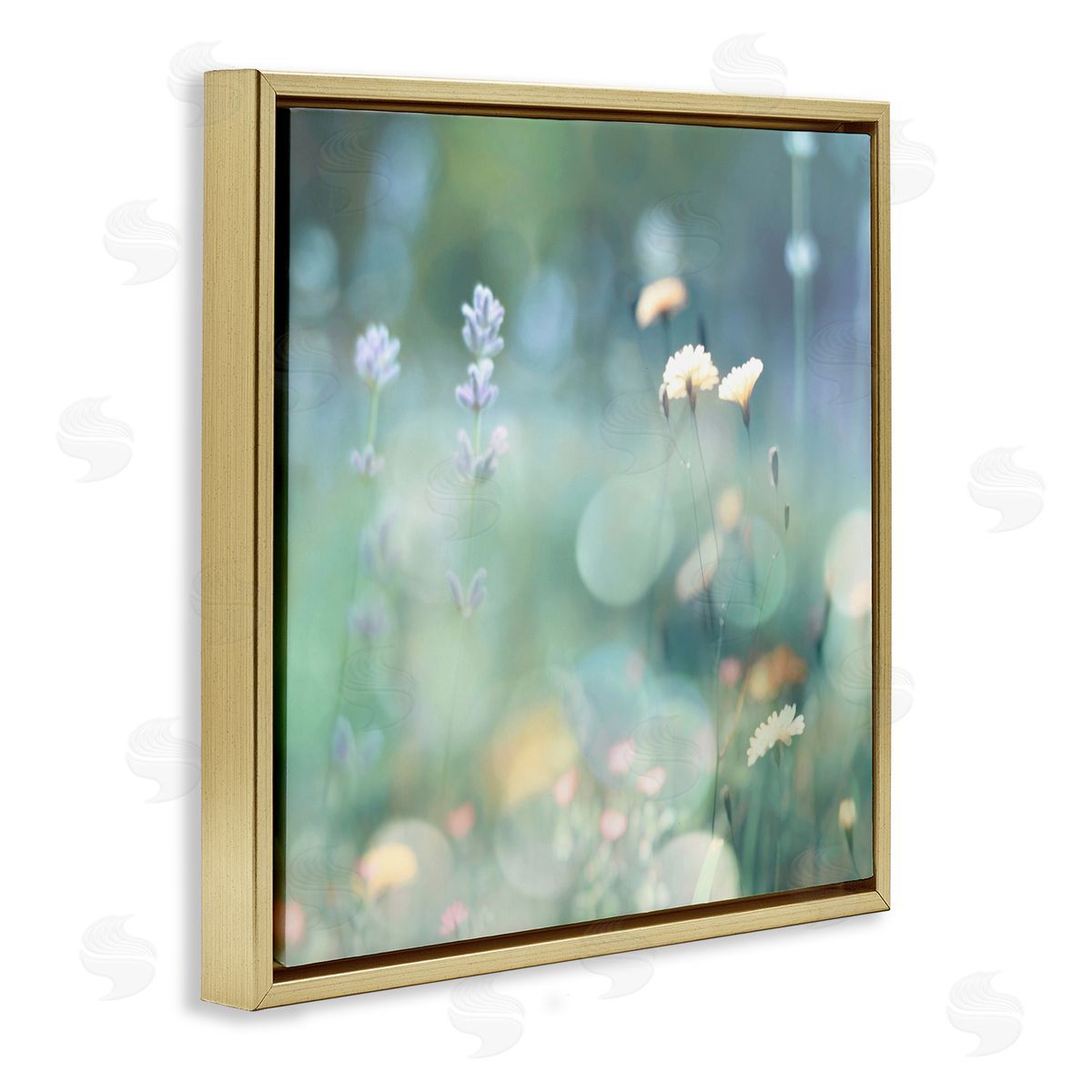 Kate Carrigan Cottage Meadow Photography Gold Floater Frame Canvas Artside_