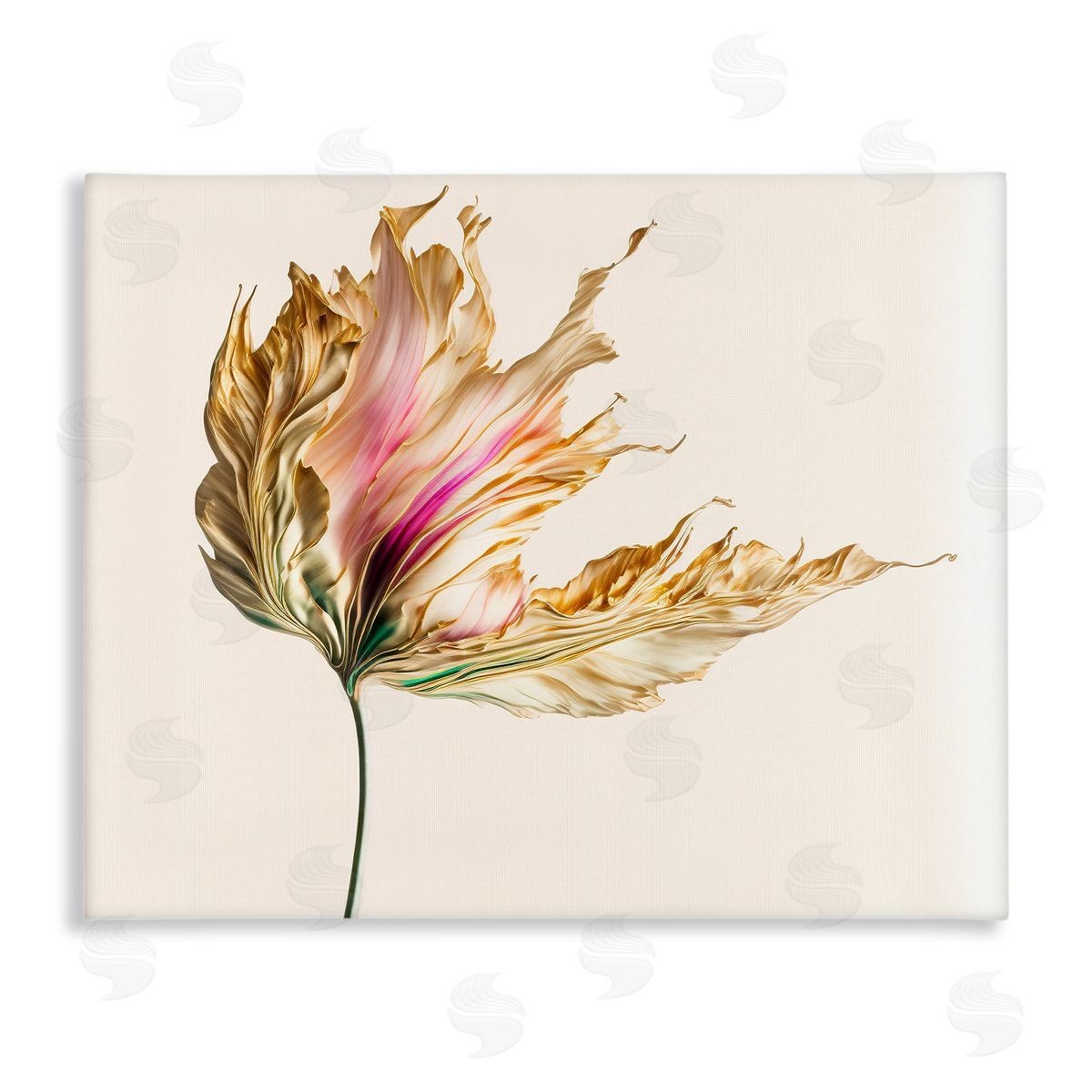 Leah McLean Abstract Lily Petals Canvas Wall Art