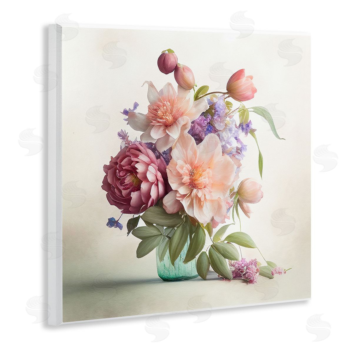 Leah McLean Mixed Country Florals Wall Plaque Artside_
