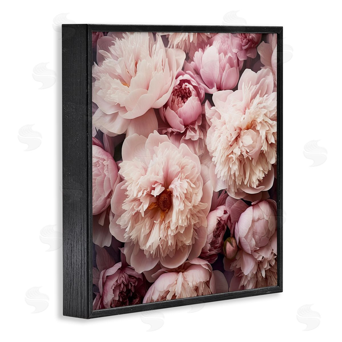 Riley B Mixed Pink Floral Photography Black Framed Giclee Wall Artside_