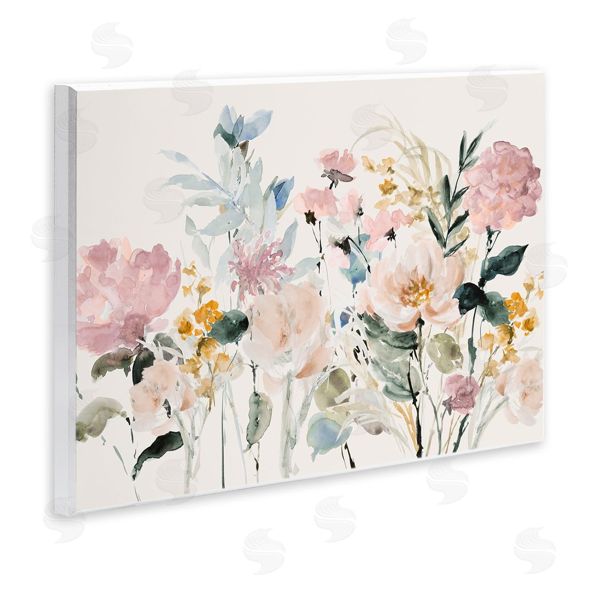Lanie Loreth Pastel Spring Flowers Wall Plaque Artside_