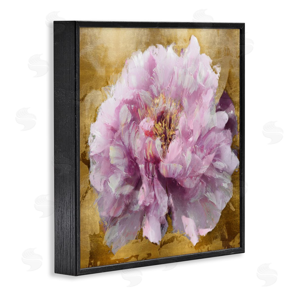 Shawna Sullivan Abstract Glam Peony Black Framed Giclee Wall Artside_