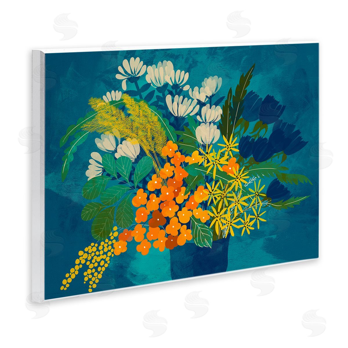Pragya Kothari Mixed Vase Florals Wall Plaque Artside_