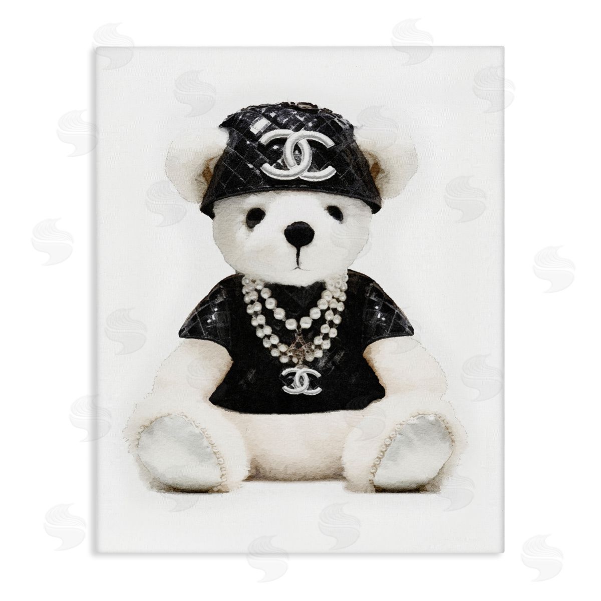 Amanda Greenwood Fashion Teddy Bear Canvas Wall Art