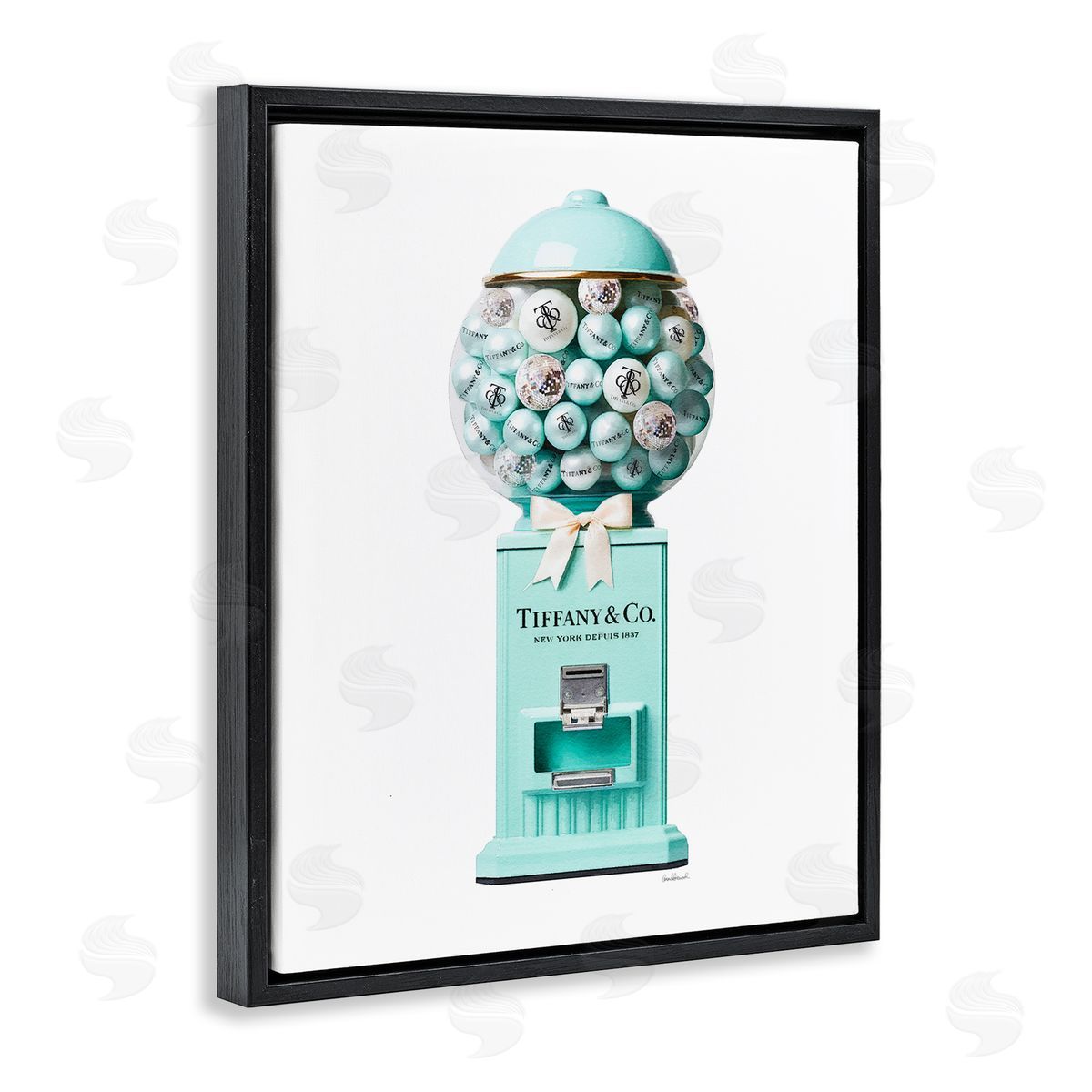 Amanda Greenwood Turquoise Fashion Candy Black Floater Frame Canvas Artside_