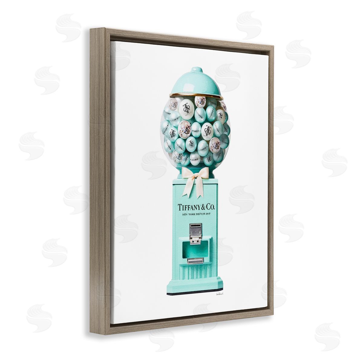 Amanda Greenwood Turquoise Fashion Candy Brown Floater Frame Canvas Artside_