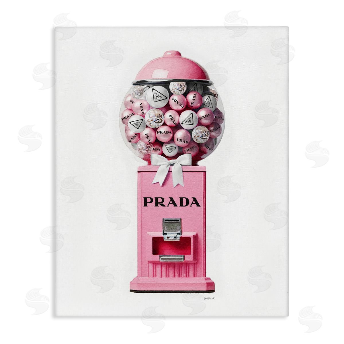 Amanda Greenwood Pink Glam Gumball Machine Canvas Wall Art