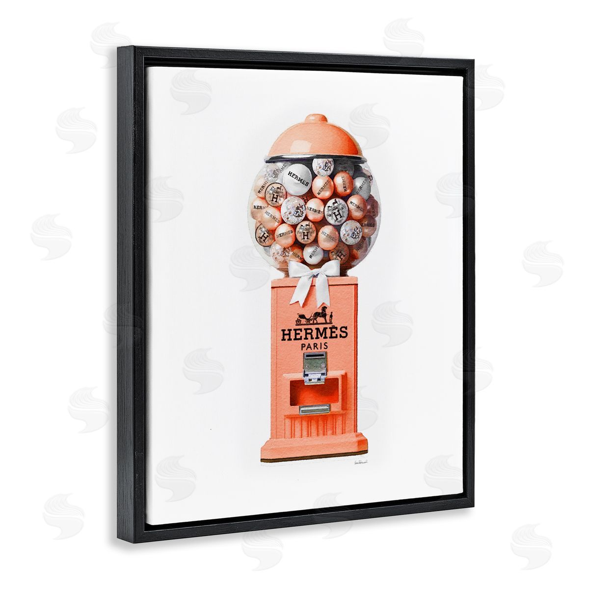 Amanda Greenwood Fashion Gumball Dispenser Black Floater Frame Canvas Artside_