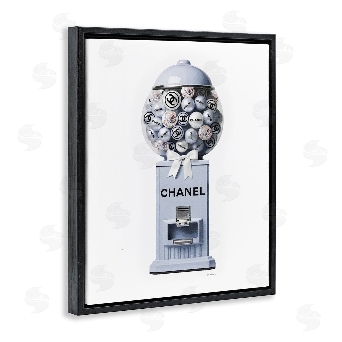 Amanda Greenwood Fashion Glam Candy Black Floater Frame Canvas Artside_